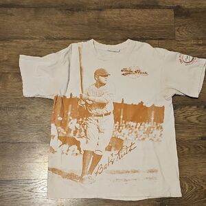 VINTAGE RARE Babe Ruth Signature Series Tee Shirt Limited Baseball Sport 90s
